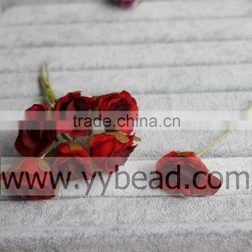 Wholesale 10CM Fabric Material Artificial Flowers Plant Type High Quality Artificial Rose Flowers