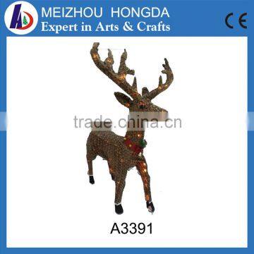 Wooden Christmas Removable Deer With Hanging Decoration photo-2