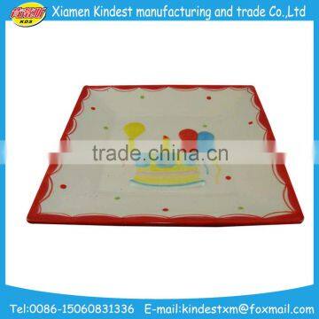 dessert plate, size of dessert plate, birthday cake plate