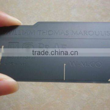 High Quality Die Cutting Metal Business Card