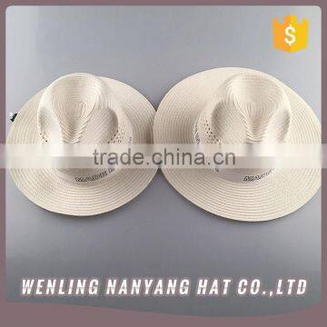 Multi Styles Simple Unisex Wide Brim Trilby Beach Sun Braid Panama Straw Fedora Hat