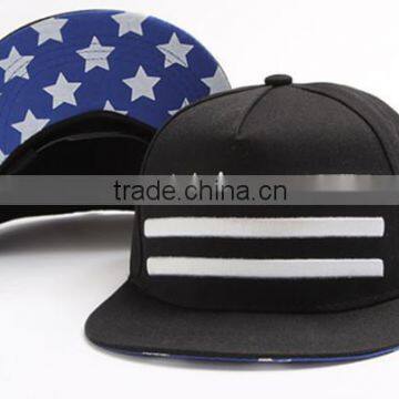 Custom 5 Panel 2 Tone Blank Snapback Caps/Hats/Plain Snapback Cap