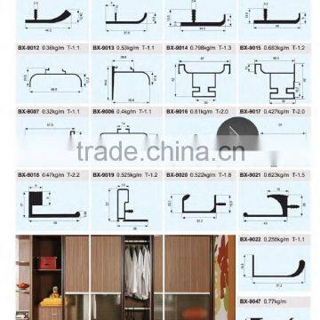 Good Quality Wardobe Sliding Door Aluminium Fence Profile