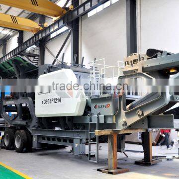 70-450T/H high capacity mobile impact crusher