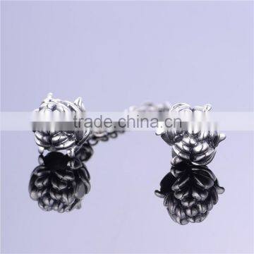 Solid Silver Flower Safety Chain Fit for Silver European Brand Bracelet photo-3