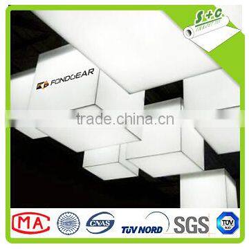 white exhibition cubes opaque two way stretch fabric for dye sublimation printing