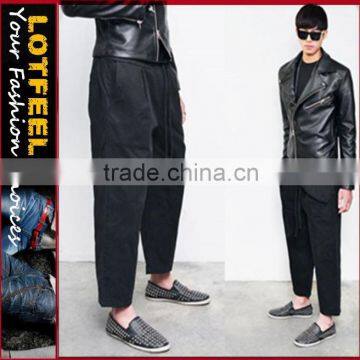 Wide Legs Fleated Drop Baggy Pants (LOTG113)