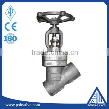 welding forged steel Y type globe valve