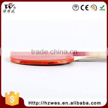 Well Sale Safety Item Poplar Wood Top Training Ping Pong Racket Bat With Case