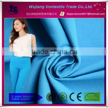 Wujiang hot selling 120T lam lam fabric for ladies tight trousers/rayon nylon spandex fabric