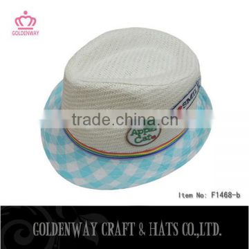 paper straw kids Fedora Hat lovely design