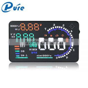 Car Head Up Display Kit 5.5 Inch Car System OBD II Speed Monitor HUD Speed Display photo-4