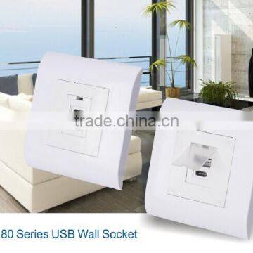 Self Grounding Grounding and Residential / General-Purpose Application lan wall socket