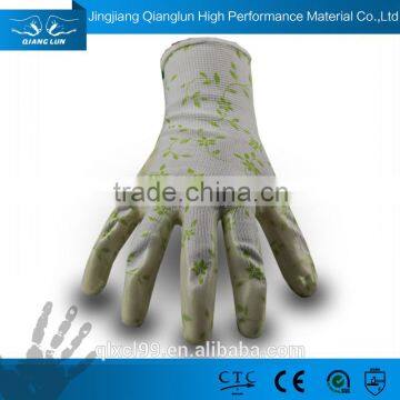 QL soft flex grip free sample conductive gloves pu coating