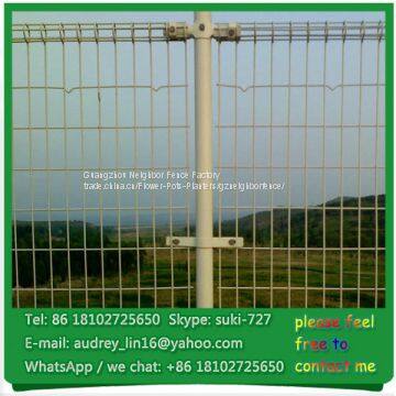 China best price ornamental steel wire double loop property fencing