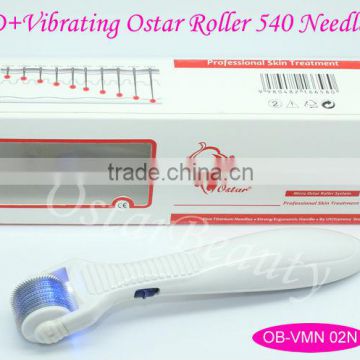 (OEM manufacturer) vibrating derma roller led facial roller for skin