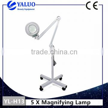 YL-H13 Flood stand 5X magnifying lamp for beauty salon usewith ce