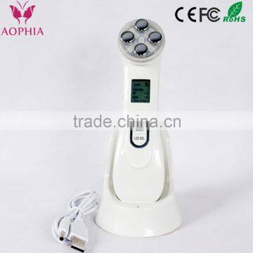 AOPHIA HOT! 3 in 1 RF/EMS and 6 colors LED light therapy beauty machine