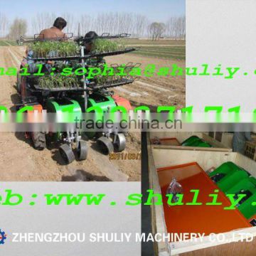 Multi line high efficiency vegetable transplanter