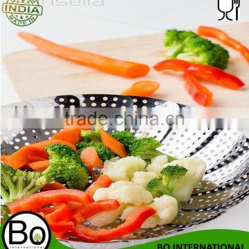 Best Cookware Stainless Vegetable Steamer, 5.3" to 9.3"