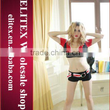 2015 Wholesale newest fashion design sexy cheerleader costume