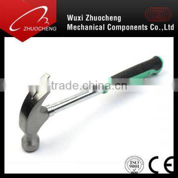 Polished Head High Carbon Steel Claw Hammer With Color Fiber Tube Handle