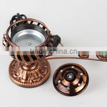 Wholesale Brozen Colors Arabic Electric Incense Burner With Handle Bar