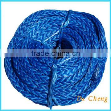 powerful polyethylene twisted rope 3 strand or 12 strand