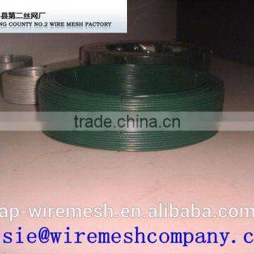 Green PVC Coated Wire / PVC Coated Iron Wire /PVC Coated Binding Wire