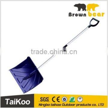 Promotional aluminum snow shovel plastic types of spade snow shovel