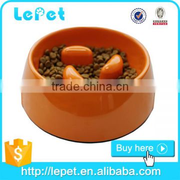 For Amazon and eBay stores Custom logo melamine pet feeder bowl slow feed dog bowl slow dog feeder