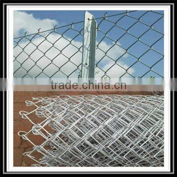 PVC coated chain link fence for sale / galvanized chain link fence factory