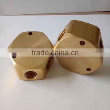 JD-2112 Female Brass 4 Way Cross Connector ,square Joint 4 Way Brass Fitting photo-5