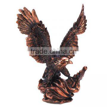 Resin bronze eagle statue sculpture