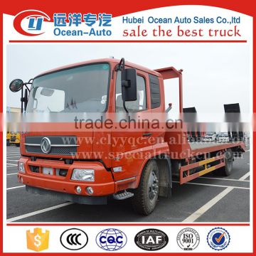 Dongfeng Kingrun manual transport flat-bed truck trailer