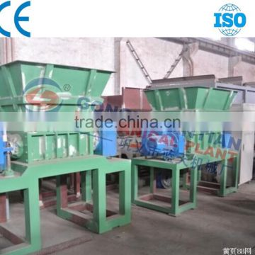 Double shaft metal shredder machine for wood