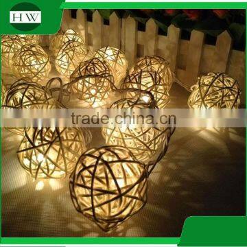 Christmas Wedding Party Holiday Event Celebration Home Room Decoration Strobe Rattan Ball LED String Light Luminaria photo-2