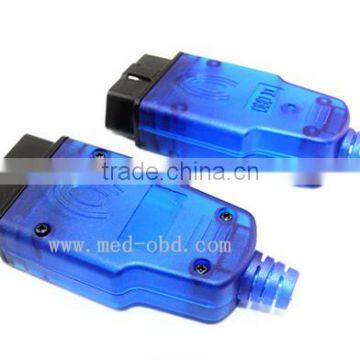 Assembled BLue OBD2 Connector J1962 Male Plug With Enclosure and Cable Relief photo-2