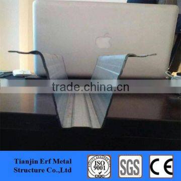 China manufacture galvanized top hat channel