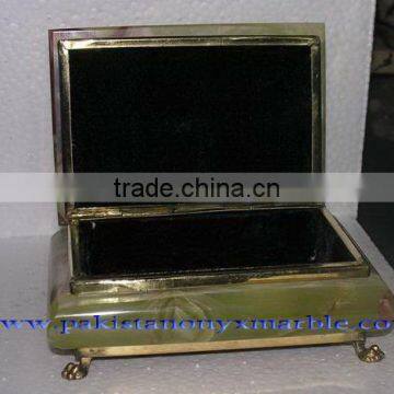 NEW STYLISH JEWELRY BOXES ONYX MARBLE HANDICRAFTS photo-2