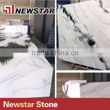 Precut calcite dolomite white marble slabs natural stone slab