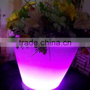 PE plastic LED Flower pot