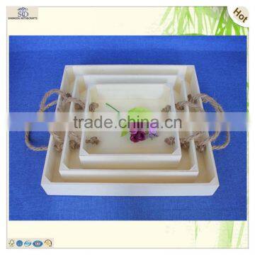Euro Hotel Restaurant Breakfast Tea Serving Wooden Pallets Tray photo-4