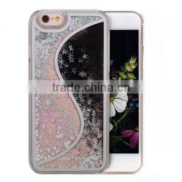 Bicolor Quicksand Glitter PC Material Phone Case For IPhone 6 6 Plus photo-6