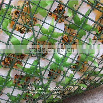 SAST-70023 Artificial Silk Flower Wall /cream Yellow Flower Wall photo-2