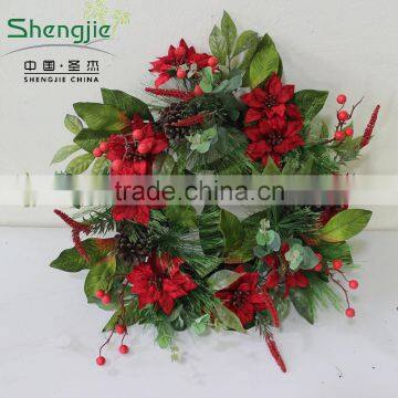 SJ80012019 Plastic Christmas Wreath for Door Decoration photo-5