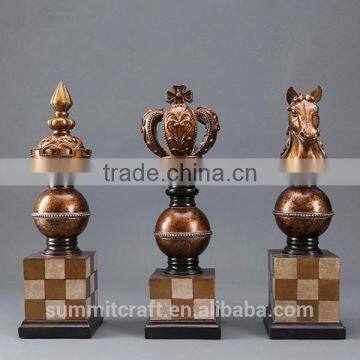 European Vintage Decorative Resin Internation Chess Figures photo-3
