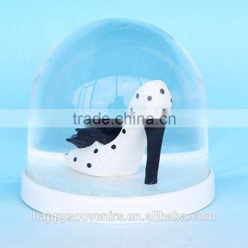 Beautiful Custom Women White Shoes Plastic Snow Globe photo-2