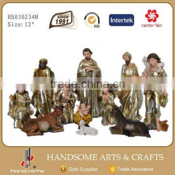 24 Inch Outdoor Decoration Jesus Birth Christmas Crib Nativity Set Statues photo-5