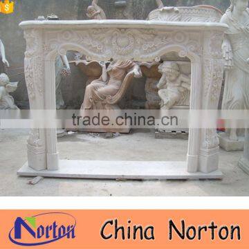 European style havd carved indoor usage natural marble fireplace NTMF-F832A